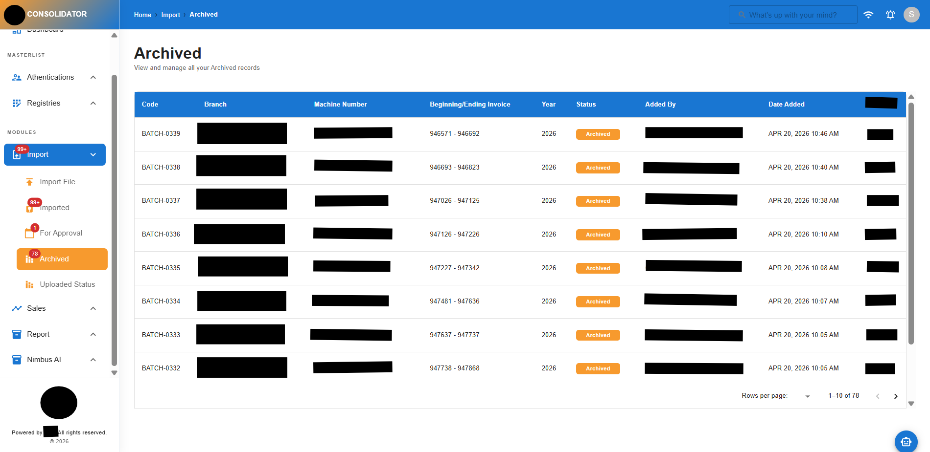 GIZMO Consolidator screenshot 11