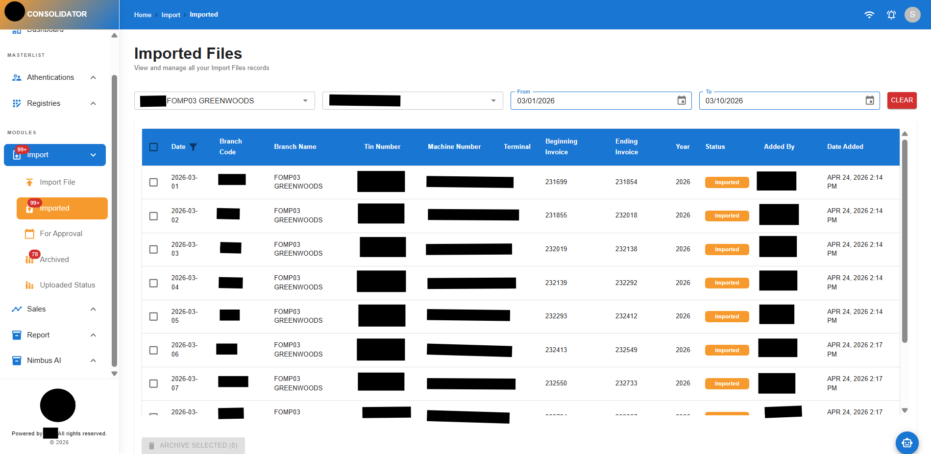 GIZMO Consolidator screenshot 9